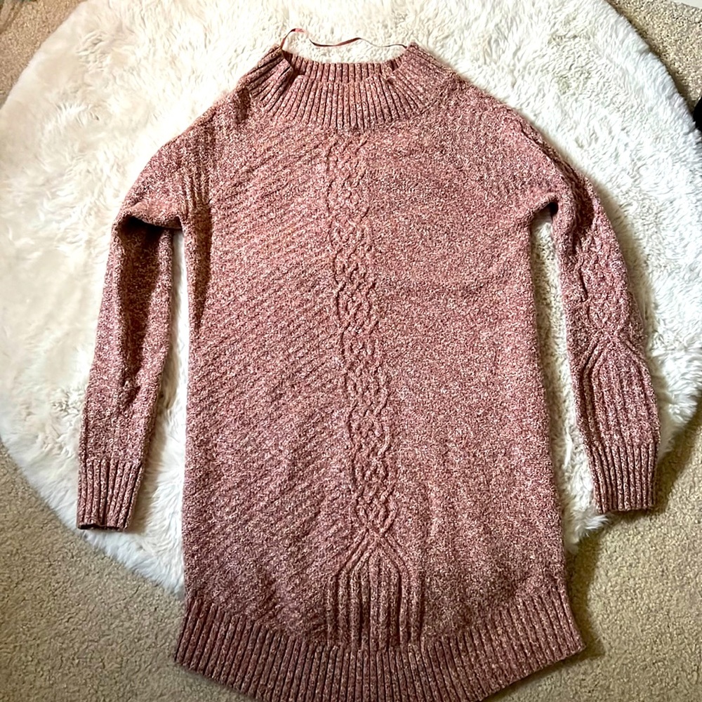 Pink Prana sweater gorgeous texture